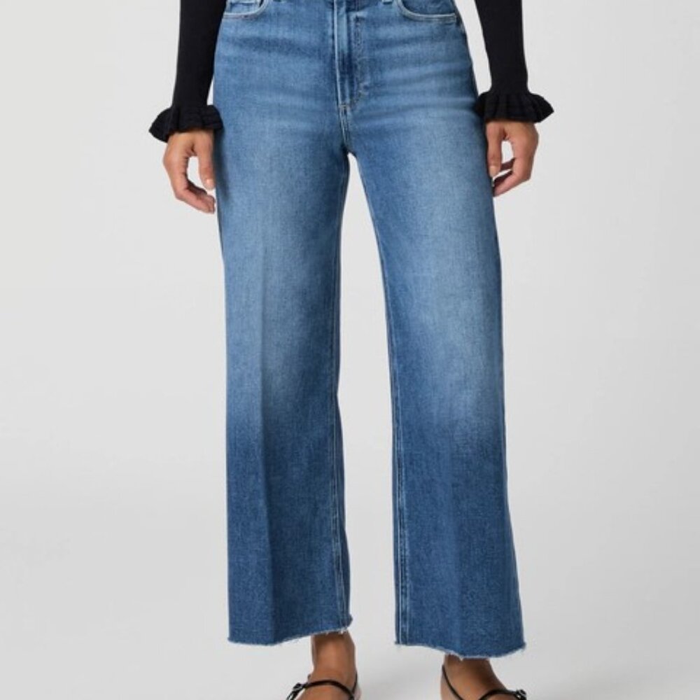 Paige Anessa Modern Wide Leg Denim...Distressed size 27